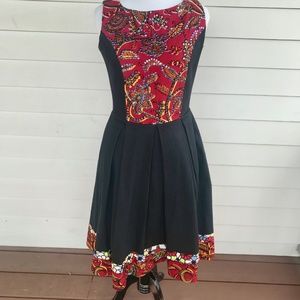 FinaFrik Lagos African Design Black Dress ​NWT
